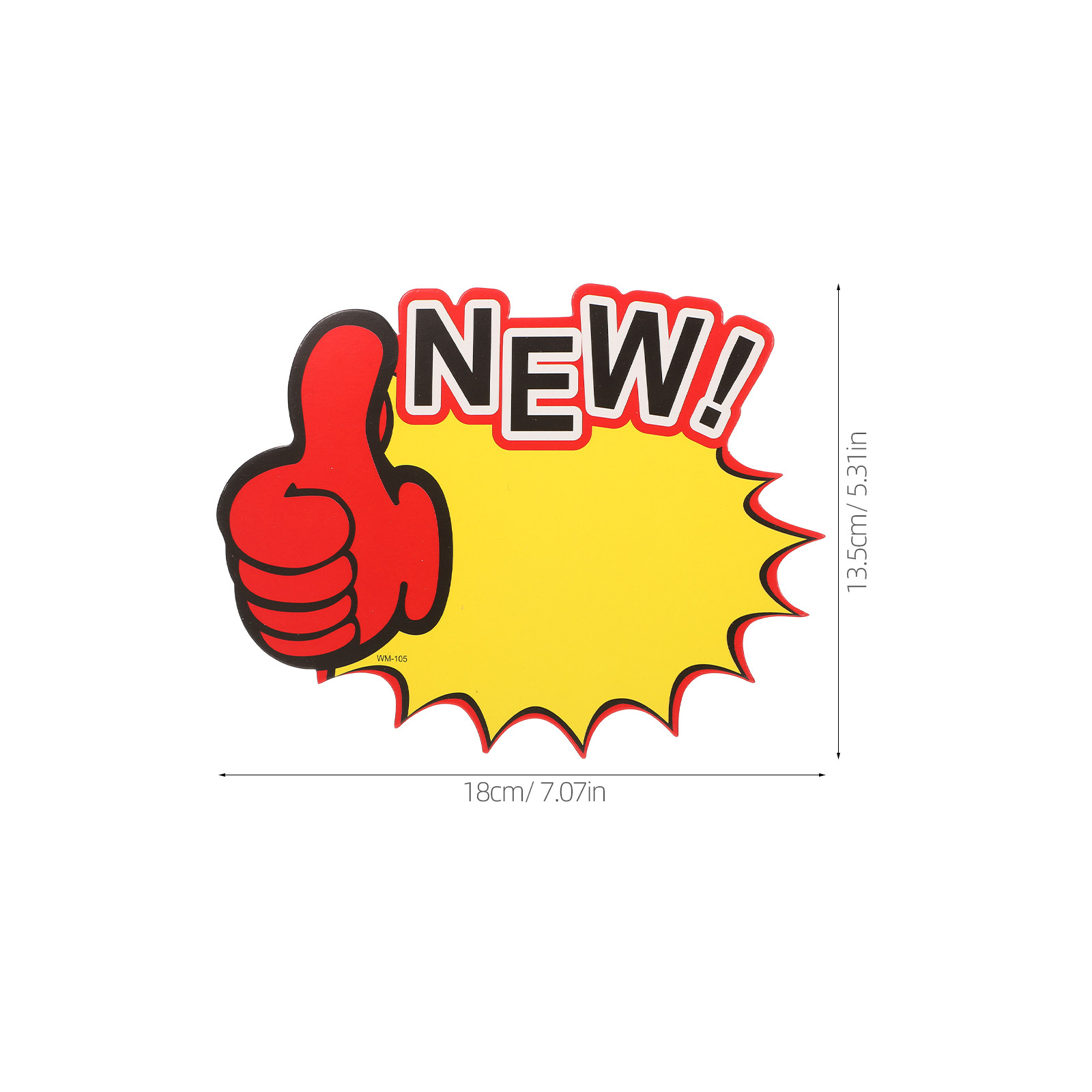 100Pcs Large Blank Price Tags  - Yard Sign Blank recension och pris