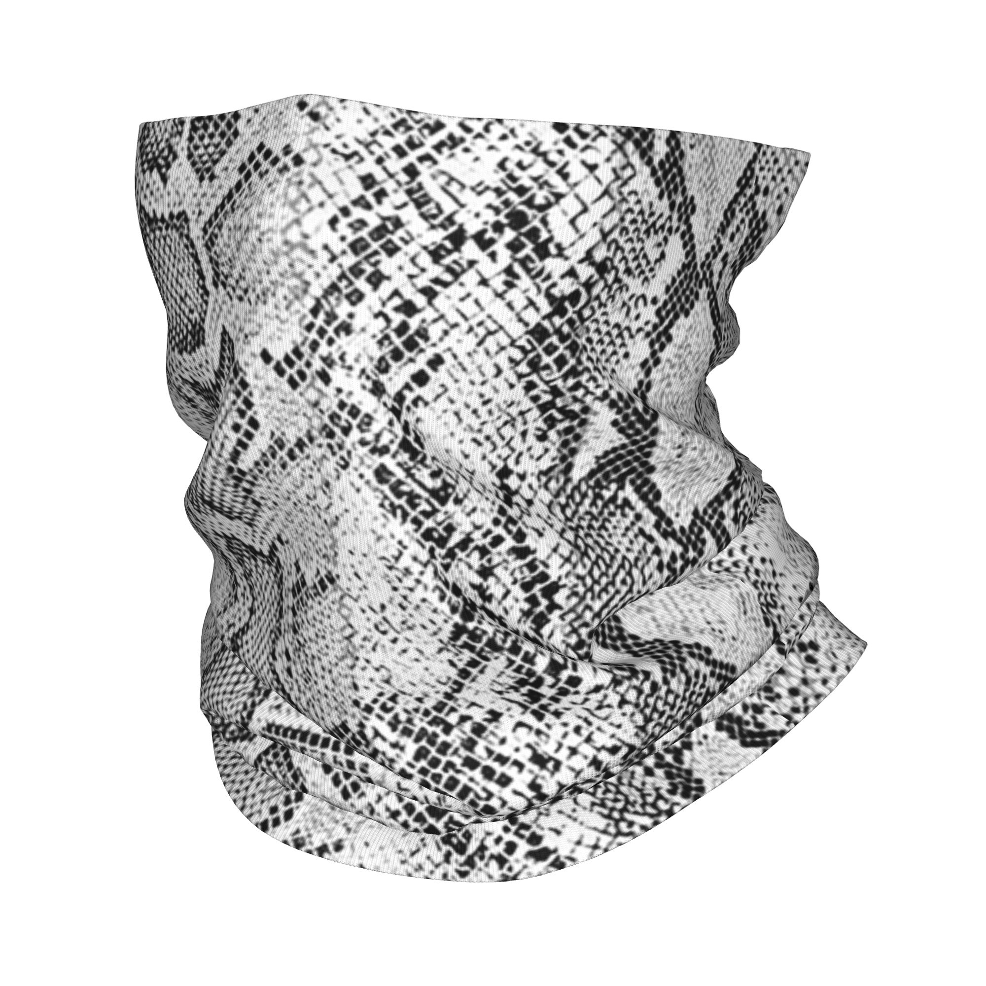 Off White Grey Snake Skin Patt - Bandana Blank White recension och pris