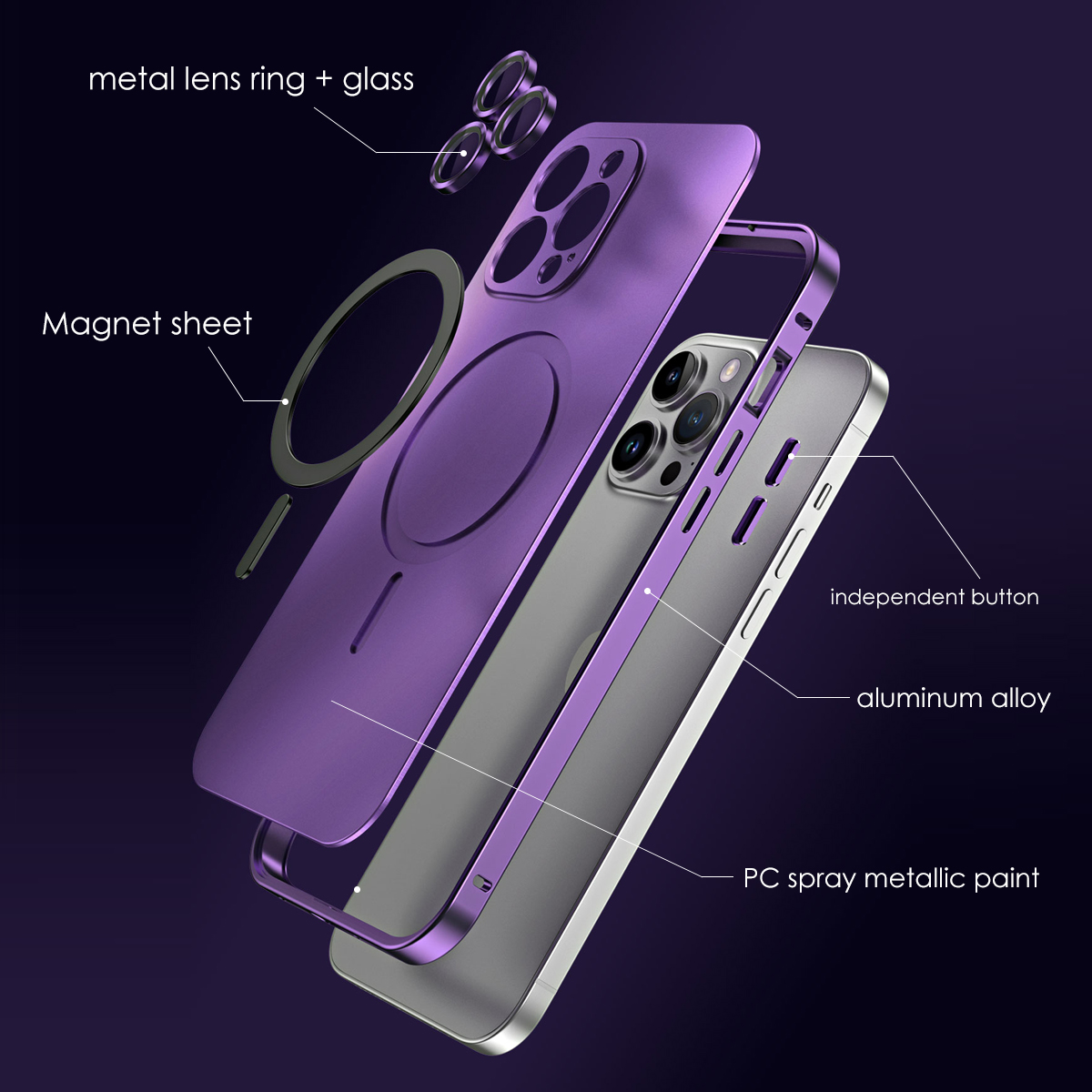 Original Color Metal Phone Cas - Metal Photo Panel recension och pris