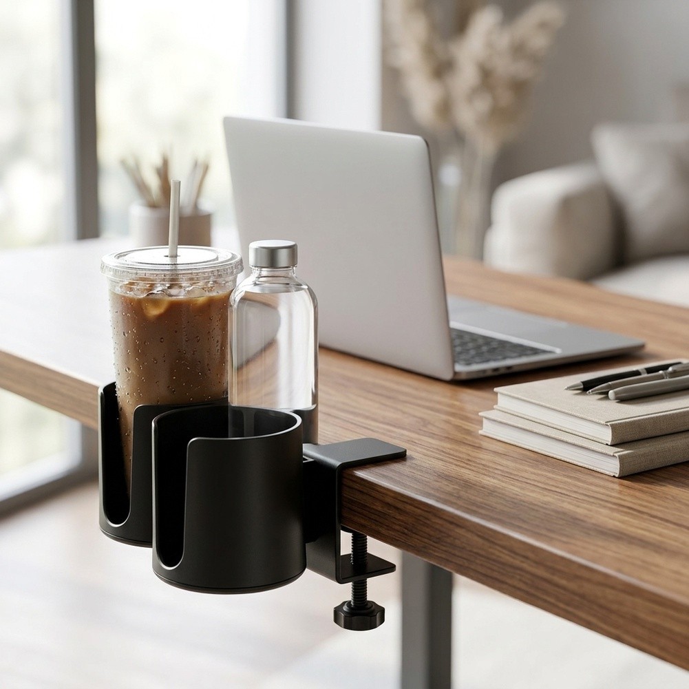 Double Cup Desk Clamp Holder f - Tumbler 20Oz White recension och pris