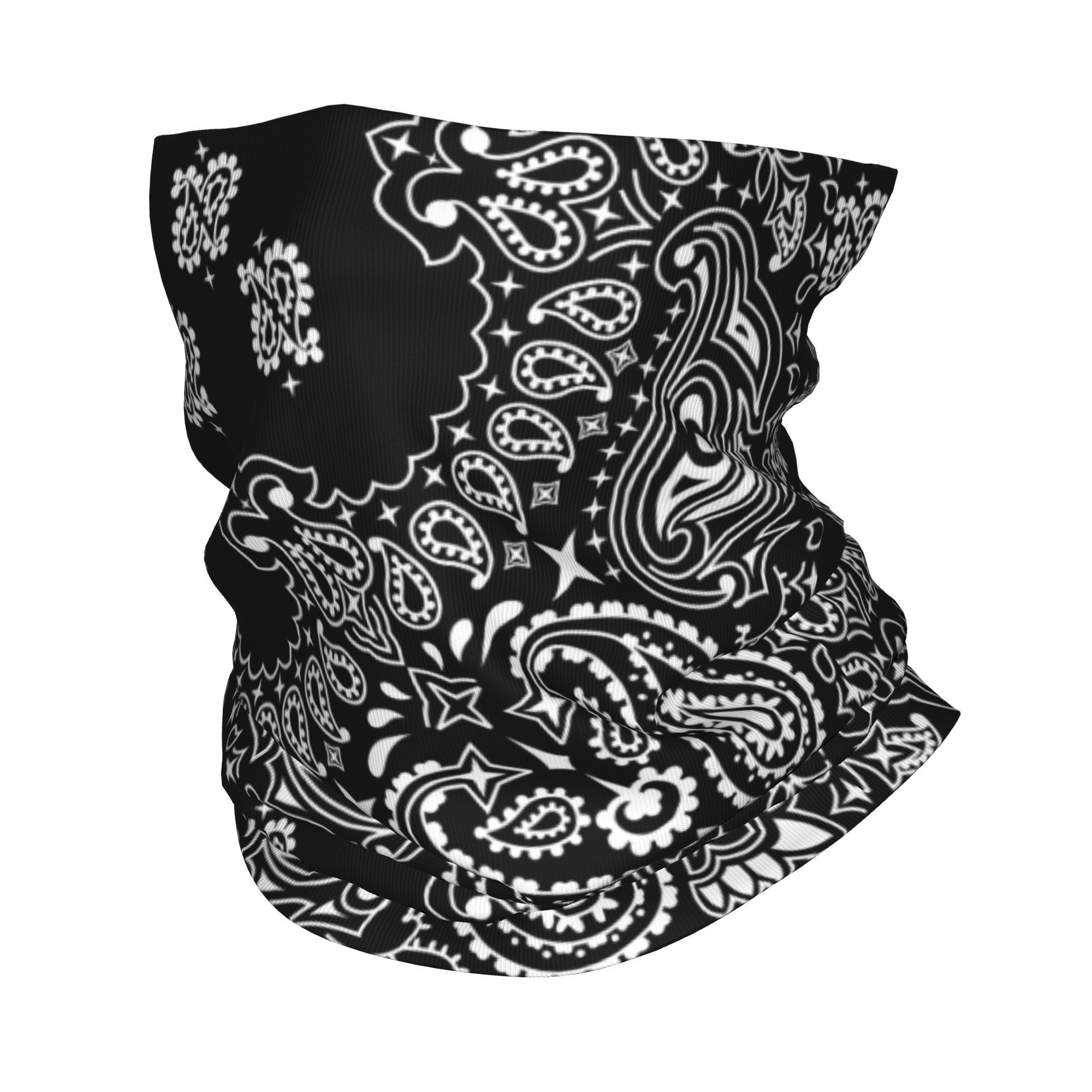 Custom Black And White Paisley - Bandana Blank White recension och pris