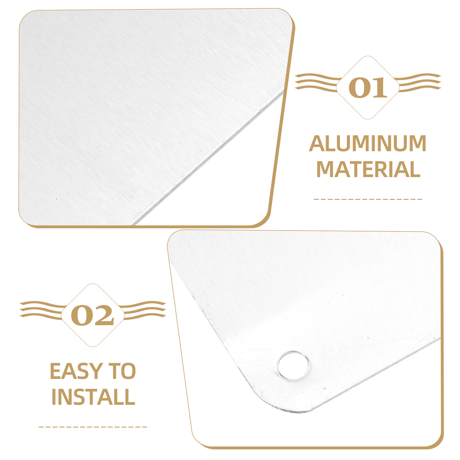 2Pcs Blank Aluminum Signs Whit - Yard Sign Blank recension och pris