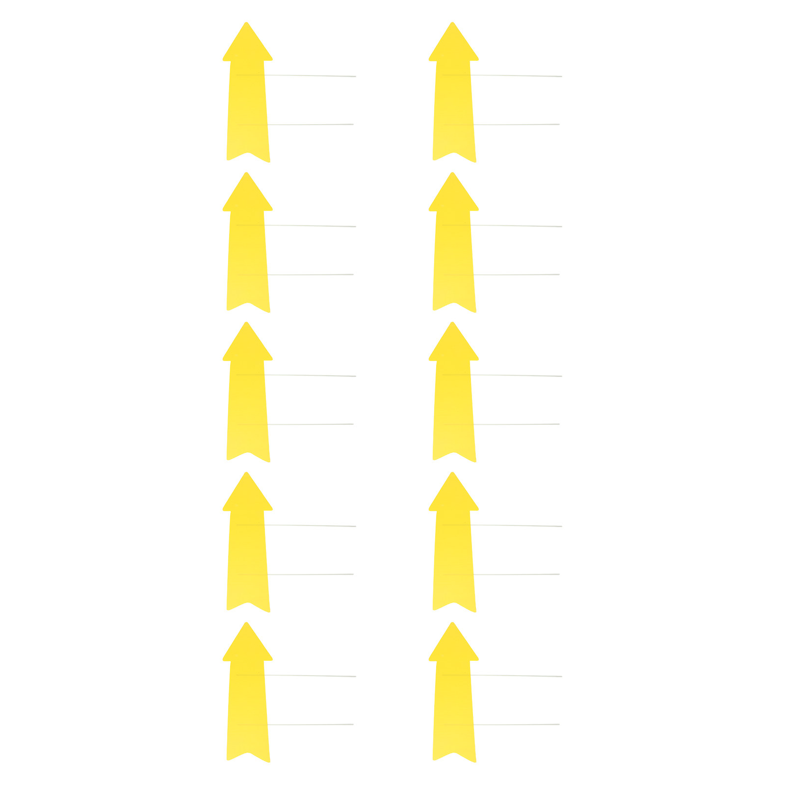 10Pcs Blank Yellow Arrow Yard  - Yard Sign Blank recension och pris