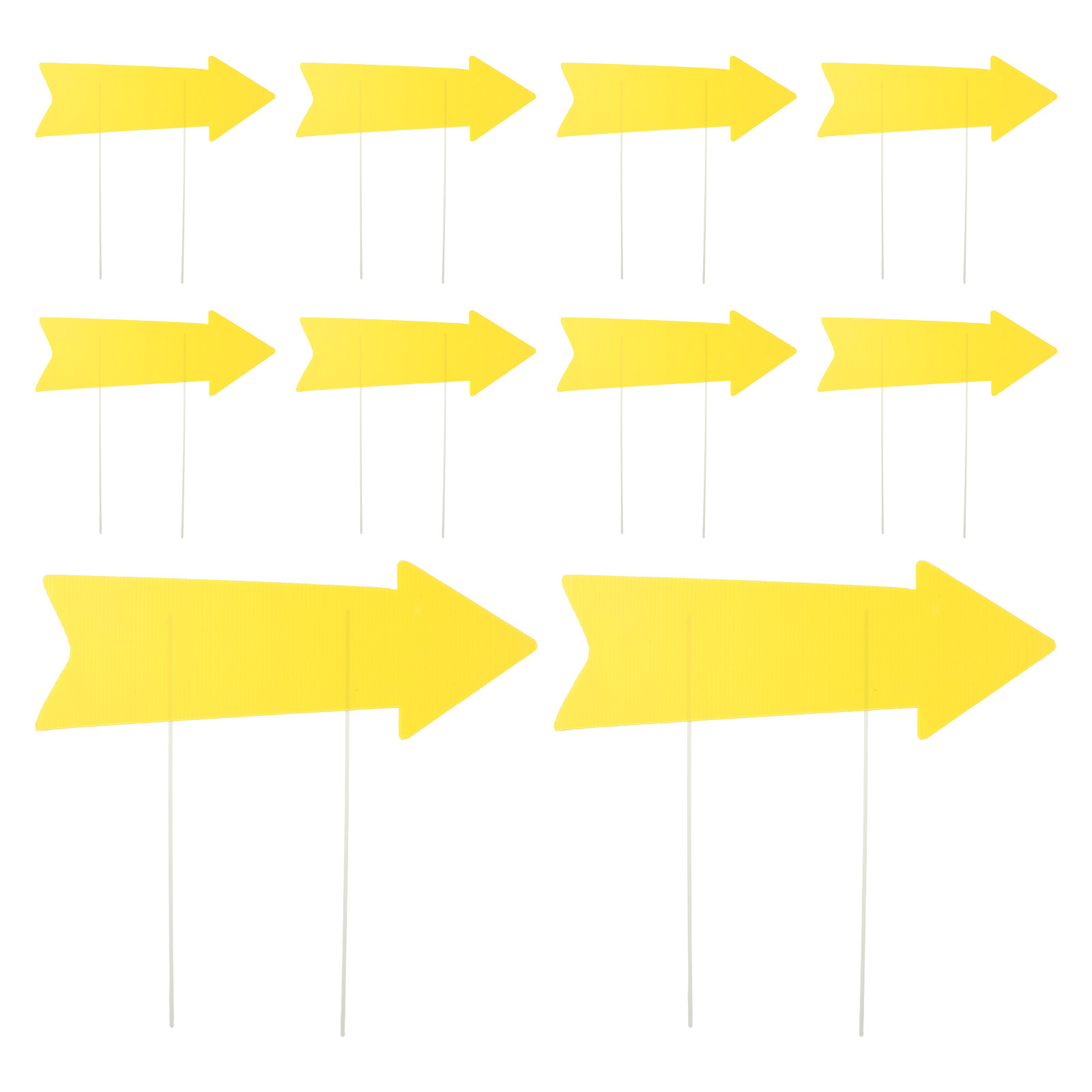10Pcs Blank Yellow Arrow Yard  - Yard Sign Blank recension och pris