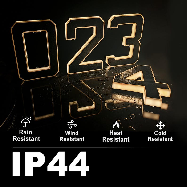 Solar LED House Number Sign Wa - Yard Sign Blank recension och pris
