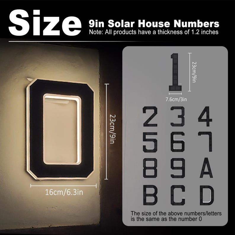 Solar LED House Number Sign Wa - Yard Sign Blank recension och pris