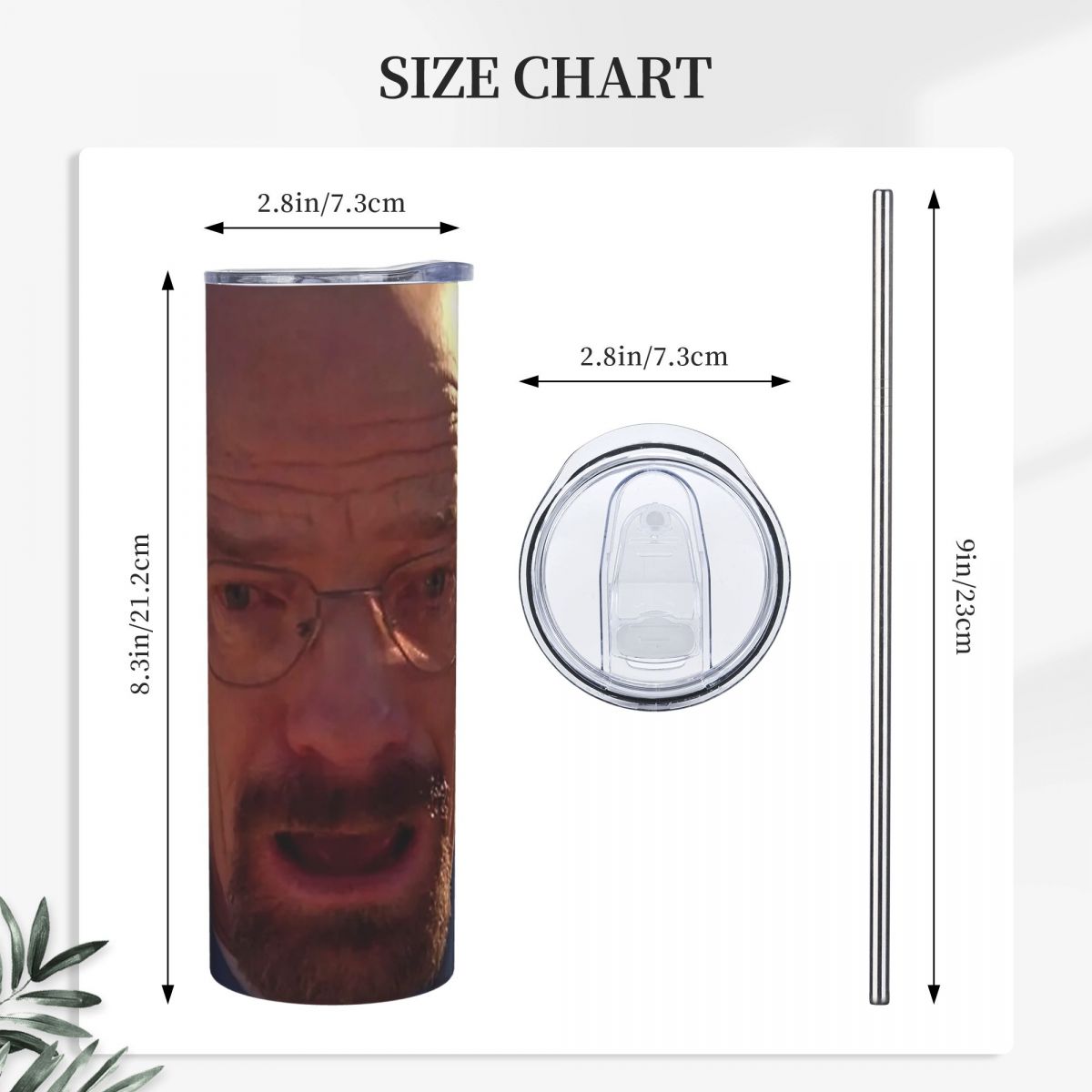 Walter White Mem Stainless Ste - Tumbler 20Oz White recension och pris