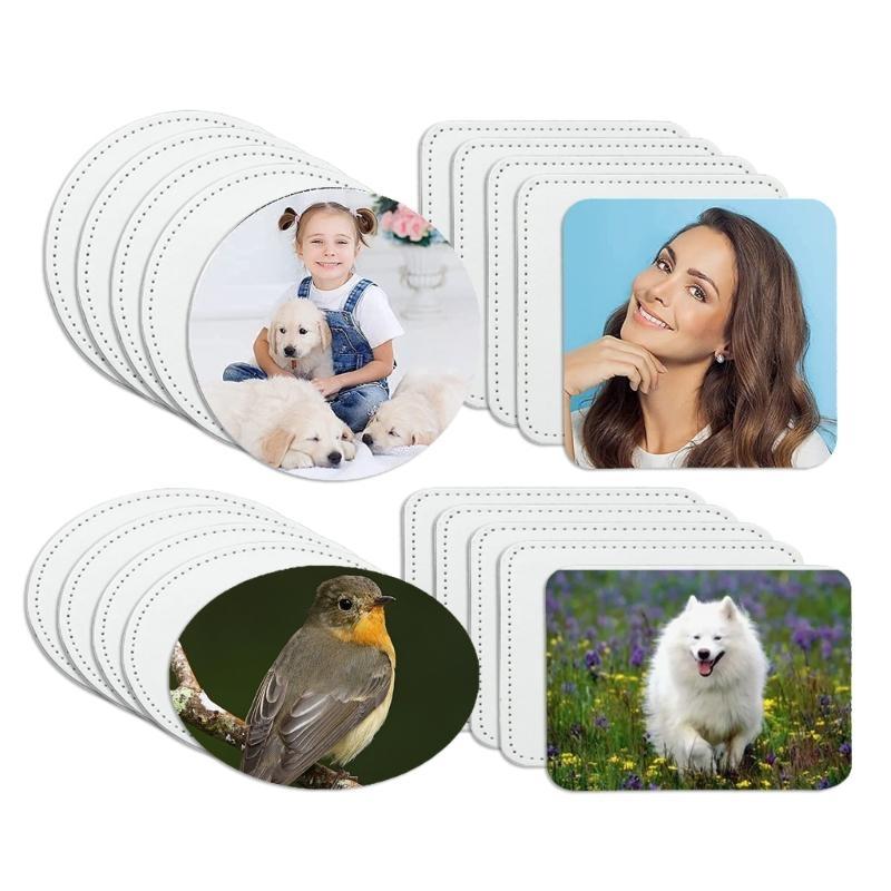 E8BD 10 Pieces Blank Leather H - Hat Sublimation Blank recension och pris