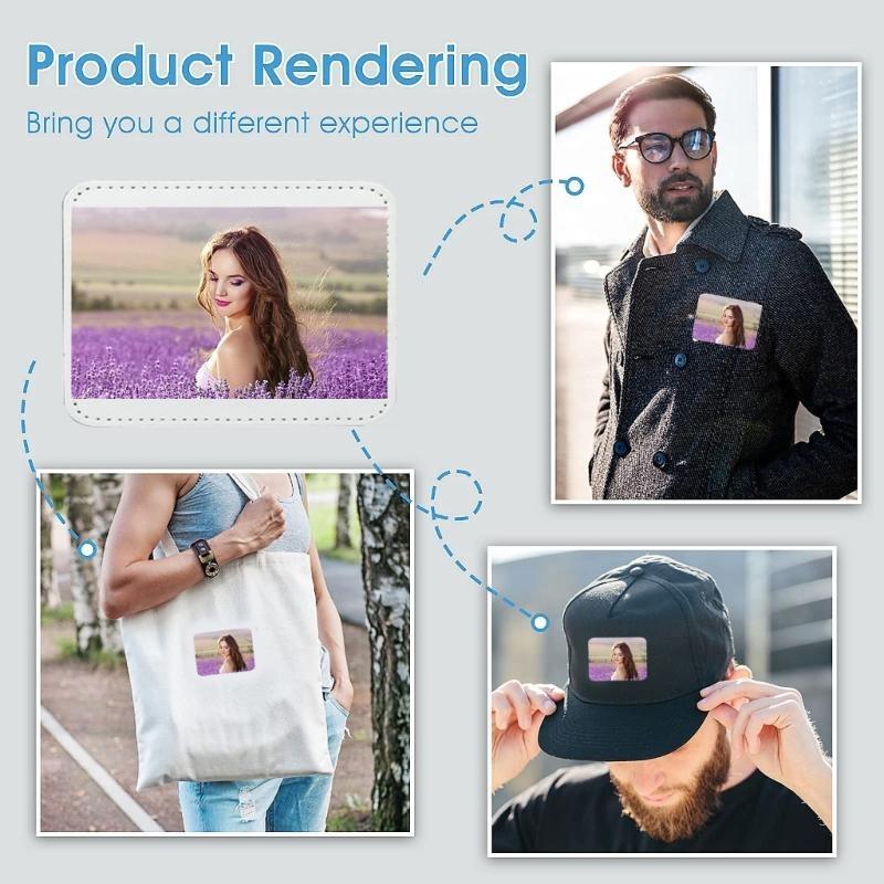 E8BD 10 Pieces Blank Leather H - Hat Sublimation Blank recension och pris
